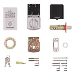 Kwikset SmartCode Satin Nickel Metal Electronic Touch Pad Deadbolt