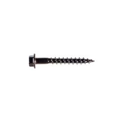 Simpson Strong-Tie Outdoor Accents No. 10 X 1-1/2 in. L Hex Black Bold Wood Screws 50 pk