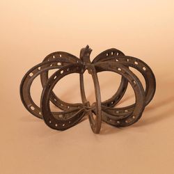 Gerson 10 in. Horseshoe Pumpkin Fall Decor