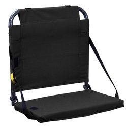 GCI Outdoor BleacherBack Black Bleacher Back Folding Stadium Seat