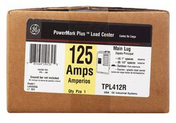 GE PowerMark Plus 125 amps 240 V 4 space 8 circuits Surface Mount Circuit Breaker Panel