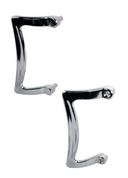 Prime-Line 3.9 in. H Chrome Silver Shower Door Handle Set