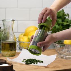 Microplane Green Plastic/Stainless Steel Herb Mill