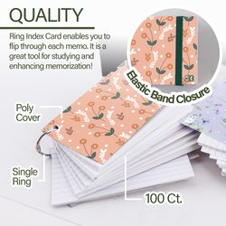Bazic Products 3 in. H X 5 in. W Ruled Index Cards Assorted Colors 100 pk