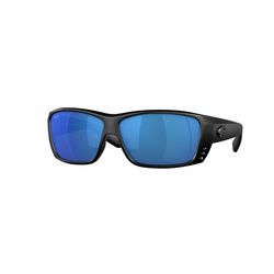 Costa Cat Cay Sunglasses Men's Blackout Frame Blue Mirror 580P Lens Polarized