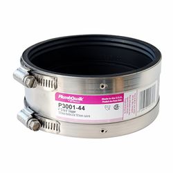 Fernco Schedule 40 4 in. Hub each X 4 in. D Hub PVC Coupling 1 pk