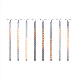 Celebrations Orange 12 in. LED Meteor Lights Halloween Decor