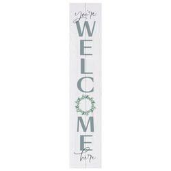 P Graham Dunn Multicolored Wood 36 in. H X 7 in. L X 0.75 in. W You're Welcome Here Porch Sign