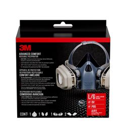 3M P95 Half Face Respirator Valved Blue L 1 pc
