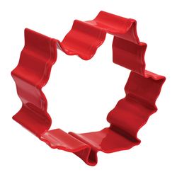 R&M International Corp 3 in. W X 4 in. L Canada Maple Leaf Cookie Cutter Red 1 pc