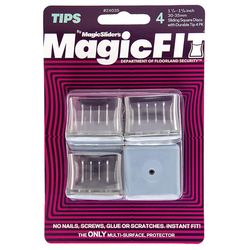 Magic Fit Magic Sliders Gray Push-On Polymer Sliding Discs 4 pk