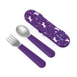 Bentgo Unicorn Silicone/Stainless Steel Utensil Set