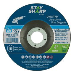 Stay Sharp 4 in. D X 5/8 in. X 3/64 in. thick Grinding Wheel 1 pc