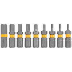 DeWalt Max Fit Hex Assorted X 1 in. L Screwdriver Bit Set Steel 9 pk