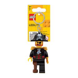 LEGO Captain Brickbeard Plastic Black/Yellow Pirate Captain Brickbeard Keychain w/LED Light