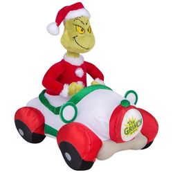 Dr. Seuss Multicolored Bump and Go-Grinch in Seussian Car Animated Decor 11.02