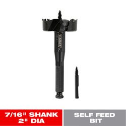 Diablo 2 in. X 5-1/8 in. L Steel Self-Feed Bit Hex Shank 1 pk