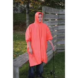 Boulder Creek Orange Vinyl Rain Poncho 10 mil