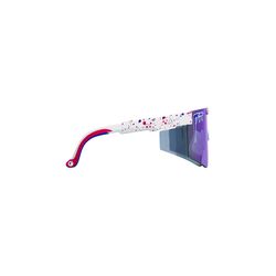 Pit Viper Sunglasses Unisex Red/White/Blue Frame Blue Lens