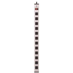 Monster Just Power It Up 6 ft. L 12 outlets Power Strip Silver