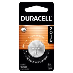 Duracell Lithium Coin 2016 3 V 75 mAh Security and Electronic Battery 1 pk