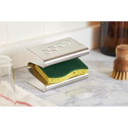 Fox Run Silver Stainless Steel Good/Evil Sponge Shelf