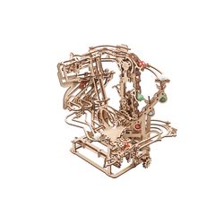 UGears Marble Run Chain Hoist - 1 Mechanical Model Kit Tan 400 pc