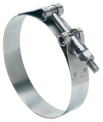 Ideal Tridon 1.88 in to 2.19 in. SAE 188 Hose Clamp With Tongue Bridge Stainless Steel Band T-Bolt