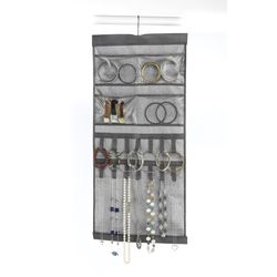 Whitmor 28.5 in. H X 13.5 in. W Fabric Hanging Jewelry Organizer