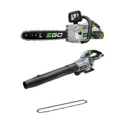 EGO Power+ 16in. Chainsaw Kit w/ Battery & Charger w/ Chainsaw Chain and 615 CFM Leaf Blower