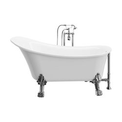 A&E Bath and Shower 30.375 in. H X 28 in. W X 69 in. L White Bathtub