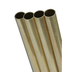 K&S 21/32 in. D X 36 in. L Round Brass Tube 2 pk