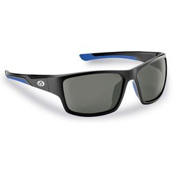 Flying Fisherman Sand Bank Sunglasses Unisex Matte Black Frame Smoke Lens Polarized