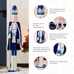 Glitzhome Nutcracker 42 in.