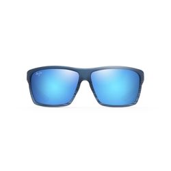 Maui Jim Alenuihaha Sunglasses Unisex Blue Black Stripe Frame Blue Hawaii Lens Polarized