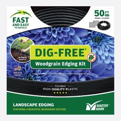Master Mark 50 ft. L X 1.5 in. H Plastic Black Landscape Edging Kit