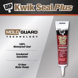 DAP Kwik Seal Biscuit Siliconized Latex Adhesive Caulk 5.5 oz