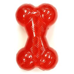 Spot Play Strong For Dog Red TPR Solid Rubber Bone 1 pk