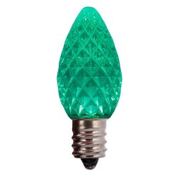 Holiday Bright Lights LED C7 Green 25 ct Replacement Christmas Light Bulbs
