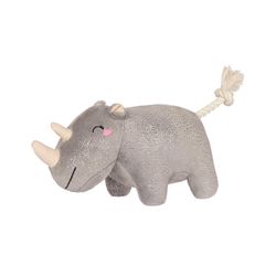 Pet Shop by Fringe Studio For Dog Multicolored Plush Rhino You Want Me Dog Toy