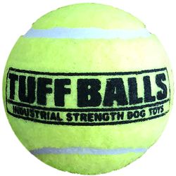 Petsport Jr. Tuff Ball For Dog Green Polyster/Rubber Tennis Balls 2 pk