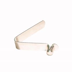 Bon Steel Single Button Spring Clip Silver 1 pc