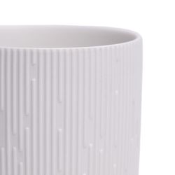 Chive Virago 3.3 in. D Ceramic Shape C Succulent Pot White