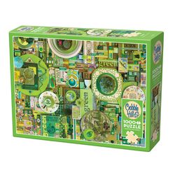 Cobble Hill Green Jigsaw Puzzle Green 1000 pc