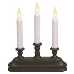 Xodus Innovations LED Aged Bronze Flameless Flickering Candle 10 in.