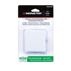 Monster Just Hook It Up 1-Jack Phone Jack Surface-Mount
