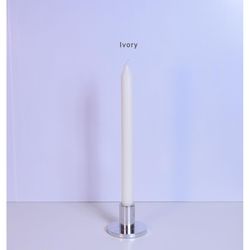 Kiri Tapers Ivory Unscented Scent Taper Candle