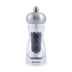 Swissmar Clear/Silver Acrylic Pepper Mill