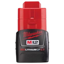 Milwaukee M12 REDLITHIUM CP 2 Ah Lithium-Ion Battery Pack 1 pc