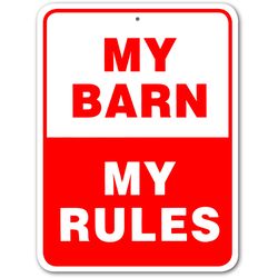 Noble Beasts Graphics English White Novelty Sign 12 in. H X 9 in. W
